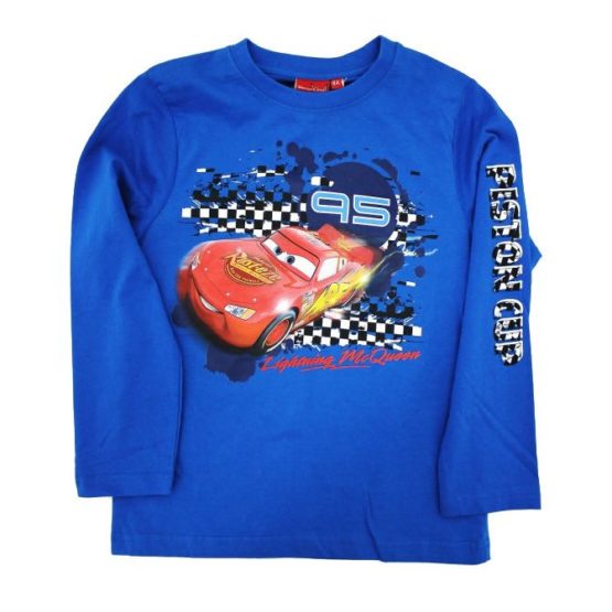 Blaues Langarmshirt – Cars