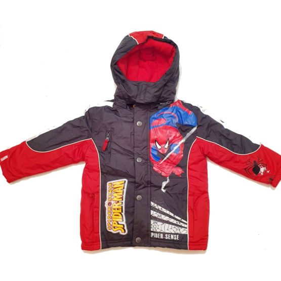 Winter jacket with hood for boys – Spider Man