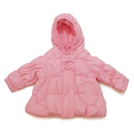 Winter jacket with hood for baby