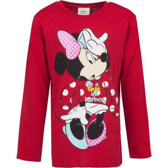 Minnie long sleeve shirt – red