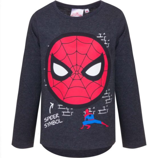 Spiderman Langarmshirt – schwarz