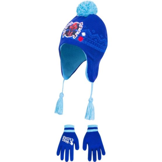 Spiderman hat with gloves