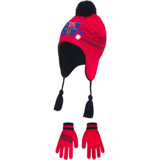 Spiderman hat with gloves