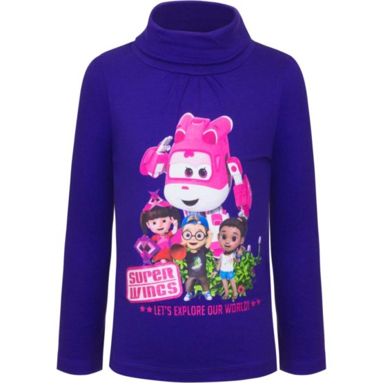 Super Wings Langarmshirt mit Kragen