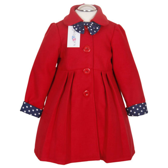 Elegant Coat For Girls Nat & Tom – Red