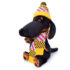 Dog Vakson in scarf and hat