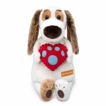 Dog Bartholomew with heart (33cm)